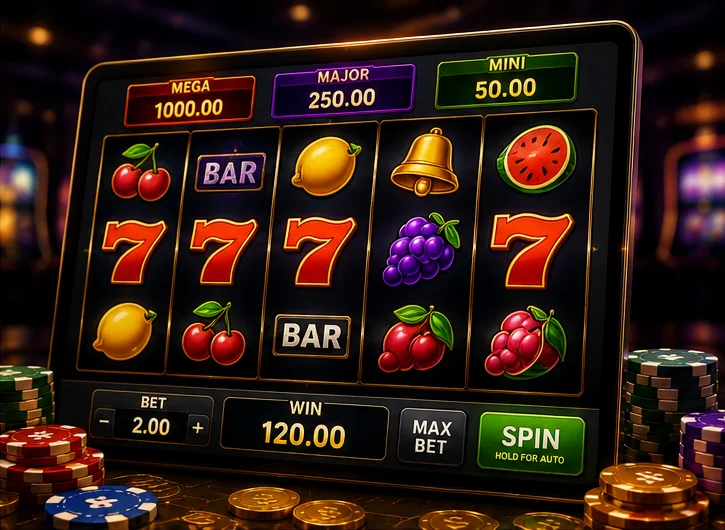 Zaslon s prikazom razlicitih slot igara na Vavada Casino platformi za igrace iz Hrvatske